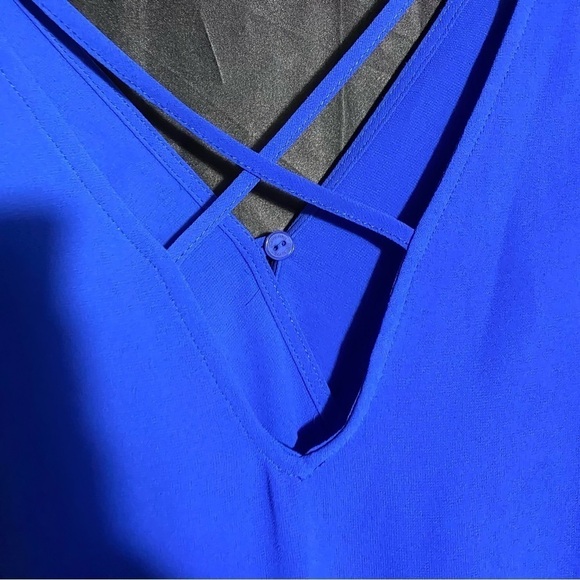 Naked Zebra blue  light weight sexy summer romper jumpsuit size L - Picture 3 of 7